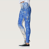 Leggings Guêtres bleues d'éloge de glace (Gauche)