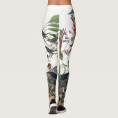 Leggings Guêtres bleues d'oiseau d'oiseau bleu de dingue de (Dos)