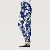 Leggings Guêtres bleues et grises de Camo (Gauche)