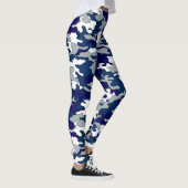 Leggings Guêtres bleues et grises de Camo (Droite)