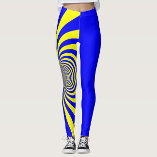Leggings Guêtres bleues et jaunes