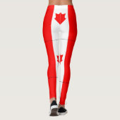 Leggings Guêtres canadiennes de drapeau (Dos)