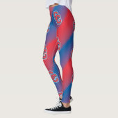 Leggings Guêtres (CC) rouges et bleues de Cherry Creek (Gauche)