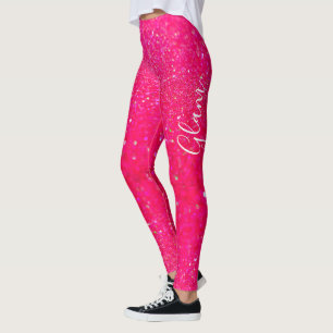 Leggings Guêtres - charme de parties scintillantes de roses