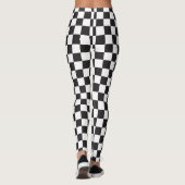 Leggings Guêtres Checkered de style frais d'échiquier (Dos)