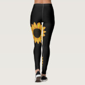 Leggings Guêtres chics sportives de noir d'Activewear de (Dos)