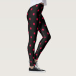 Leggings Guêtres classiques de point de polka - noir/rouge<br><div class="desc">Ces guêtres mignonnes comportent une copie rouge noire et marron classique de point de polka. Portez-les au gymnase,  classe de yoga,  sur des courses de course,  ou salon autour la maison ! Ajoutez-la à vos guêtres collection ou cadeau elles à quelqu'un que vous aimez !</div>