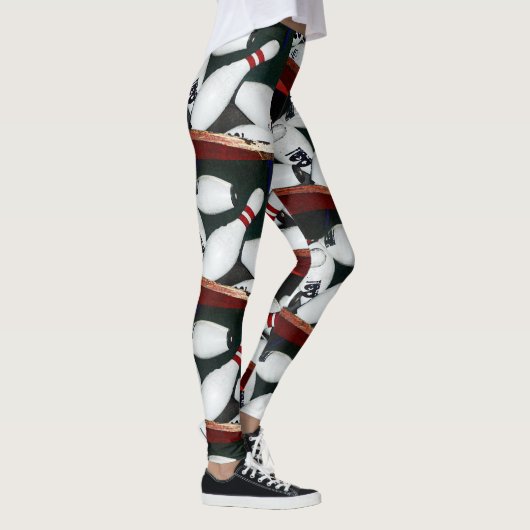 Leggings Guêtres : Collection de sport (bornes de bowling (Droite)