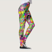Leggings Guêtres colorées comiques d'amusement (Droite)