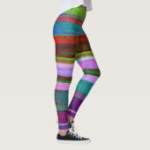Leggings Guêtres colorées rayées (Droite)