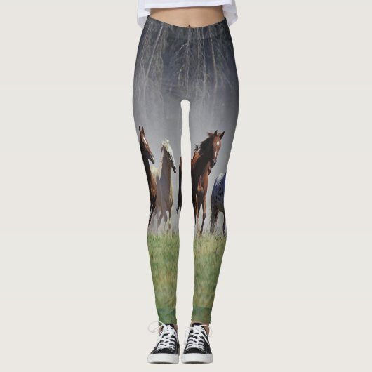 Leggings Guêtres courantes de chevaux (Devant)
