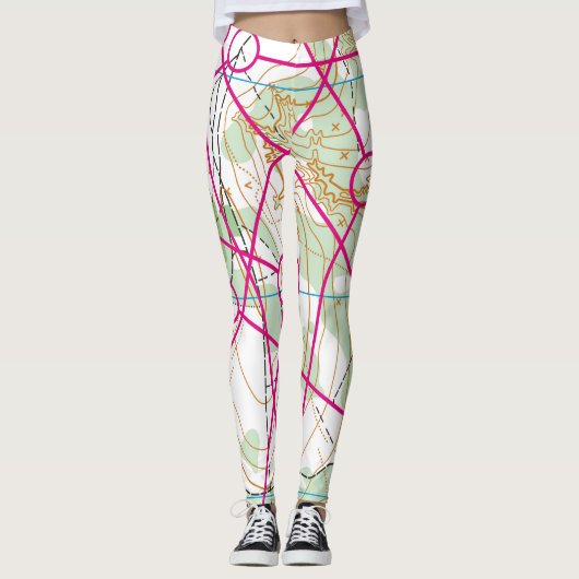 Leggings Guêtres - cours d'Orienteeing (Devant)