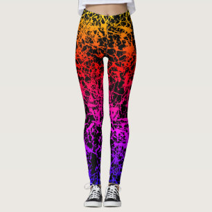 Leggings Guêtres criquées de coucher du soleil