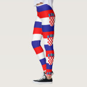 Leggings Guêtres croates de motif de conception de drapeau (Gauche)