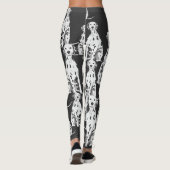 Leggings Guêtres dalmatiennes de chien (Dos)