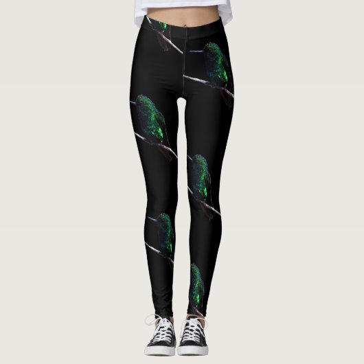 Leggings Guêtres d'amant de colibri (Devant)