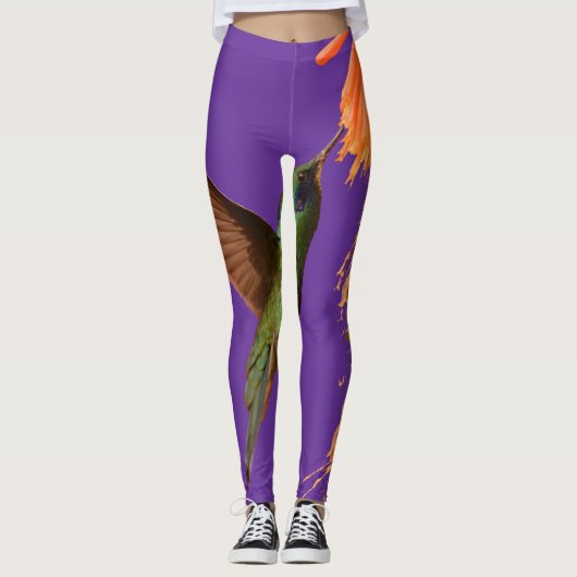 Leggings Guêtres d'amant de colibri (Devant)