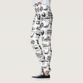 Leggings Guêtres d'amants de teckel (Gauche)