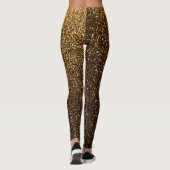Leggings Guêtres d'amour d'éloge d'or de parties (Dos)