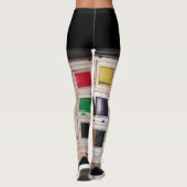 Leggings Guêtres d'aquarelle (Dos)
