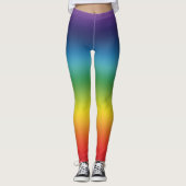 Leggings Guêtres d'arc-en-ciel de Chakra (Devant)