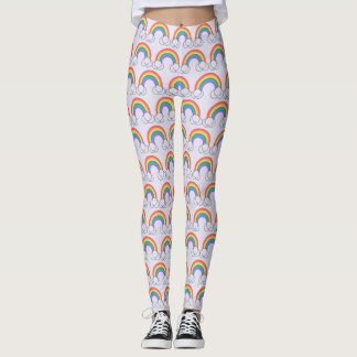Leggings Guêtres d'ARC-EN-CIEL et de NUAGE