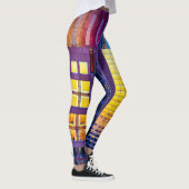 Leggings Guêtres d'architecture de coucher du soleil (Droite)