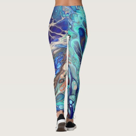 Leggings Guêtres d'art abstrait (Dos)