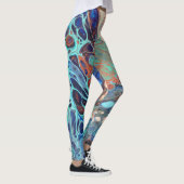 Leggings Guêtres d'art abstrait (Droite)