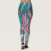 Leggings Guêtres d'art abstrait par l'artiste Kevin Dailey. (Dos)