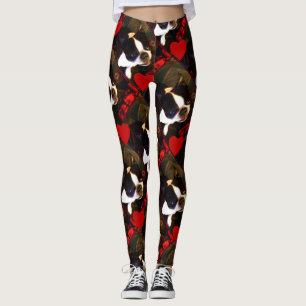 Leggings Guêtres d'art de chien de Boston Terrier de