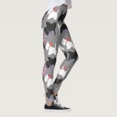 Leggings Guêtres d'art de chien de Westie (Droite)