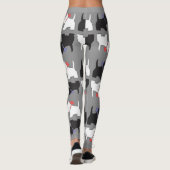 Leggings Guêtres d'art de chien de Westie (Dos)