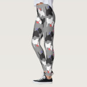 Leggings Guêtres d'art de chien de Westie (Gauche)