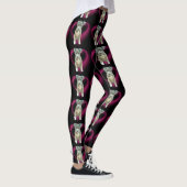 Leggings Guêtres d'art de chiot de Pitbull (Droite)