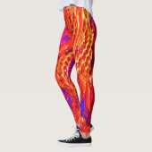 Leggings Guêtres d'art de fractale "de salade de fruits" ! (Gauche)