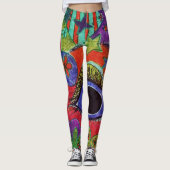 Leggings Guêtres d'art de LuckyPen (Devant)