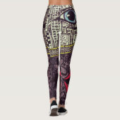 Leggings Guêtres d'art de LuckyPen (Dos)