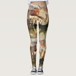 Leggings Guêtres d'art de Venise de Roussoff
