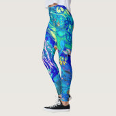 Leggings Guêtres d'art d'océan, (Gauche)