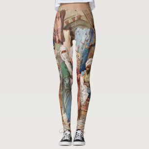 Leggings "Guêtres d'art du bazar en soie"