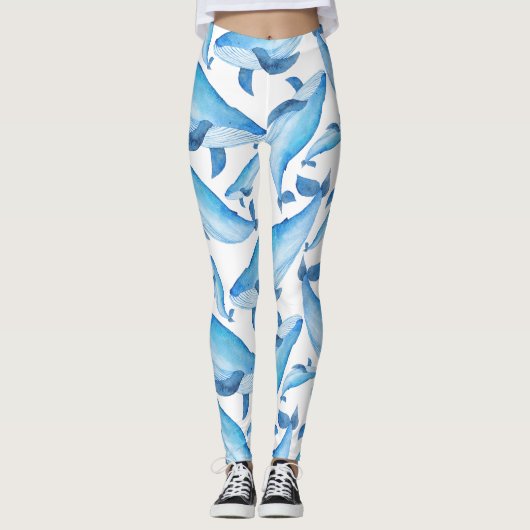 Leggings Guêtres de baleine de bosse (Devant)
