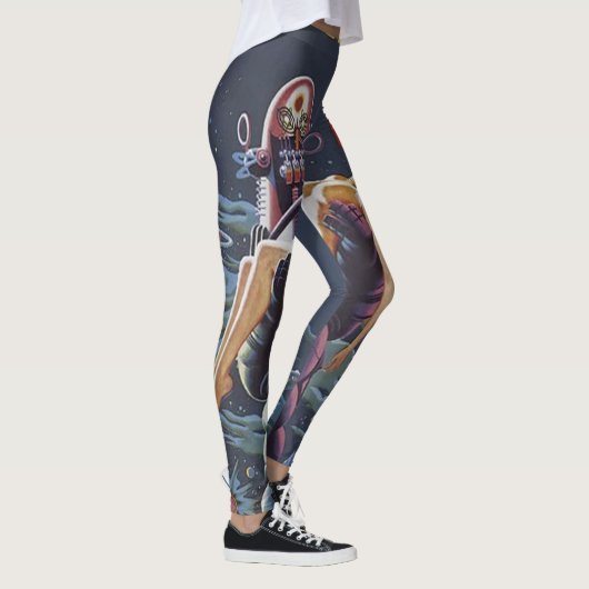 Leggings Guêtres de bande dessinée (Droite)