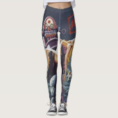 Leggings Guêtres de bande dessinée (Devant)