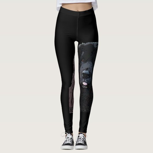 Leggings Guêtres de bande dessinée de Newfy (Devant)