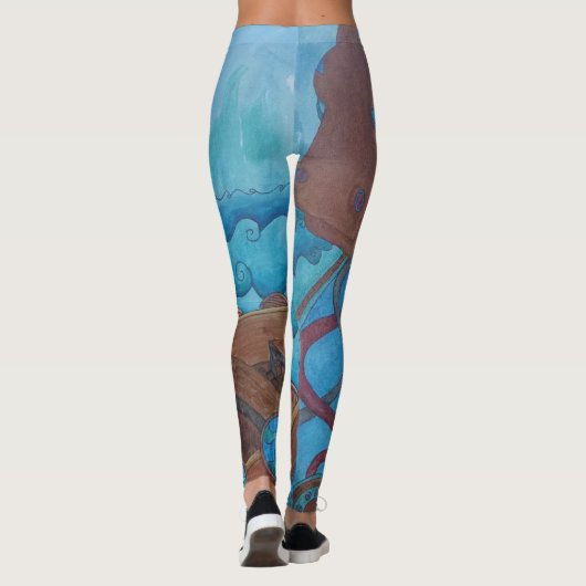 Leggings Guêtres de bateau de dragon (Dos)