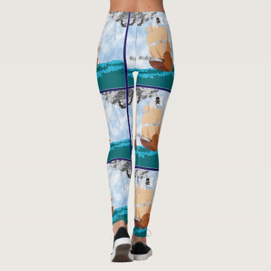 Leggings Guêtres de bateau de pirate (Dos)