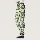 Leggings Guêtres de billet d'un dollar (Gauche)