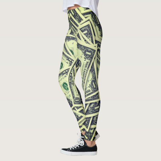 Leggings Guêtres de billet d'un dollar (Gauche)