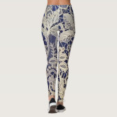 Leggings Guêtres de bleu et de dentelle (Dos)